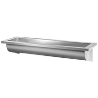 Wisząca umywalka zbiorowa CANAL Inox 304 satynowy - L. 1800 mm Delabie 120280