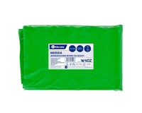 Worki na śmieci 120l 70x110cm zielone LDPE paczka 50 szt. Merida W40Z