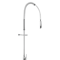 Zestaw do mycia wstępnego z 1-otworową baterią Bez zaworu czerpalnego Delabie 6693