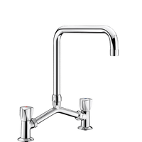 2-otworowa bateria stojąca- 45 l/min Górna ruchoma wylewka L.200 H.250 Delabie G65602