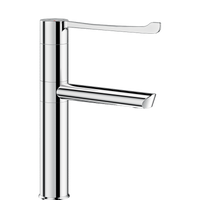 Sekwencyjna bateria mechaniczna BIOSAFE do umywalki Wysoka bateria sekwencyjna H.160 L.160 Delabie 2664T1