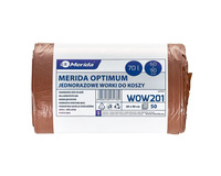 Worki BIO OPTIMUM 70l 60x90 brązowe 50 szt. Merida WOW201