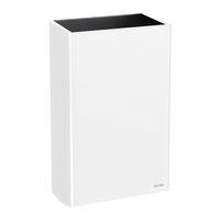 Ścienny prostokątny pojemnik na odpady ze stali nierdzewnej 20l Pojemnik bez pokrywy na zużyte ręczniki papierowe i papier Delabie 510465W