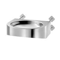 Umywalka ścienna PMR XS TC Inox 304 satynowy -  Dla osób niepełnosprawnych Delabie 160250