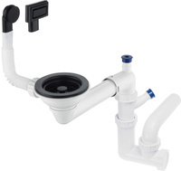 Syfon do zlewozmywaka granitowego 1-komorowego - Space-Saver