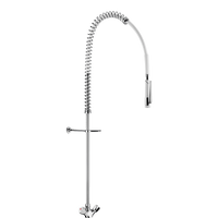 Zestaw do mycia wstępnego z 1-otworową baterią Bez zaworu czerpalnego Delabie G6633