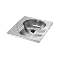 WC tureckie SHA XS Inox 304 satynowy - Do zabudowy - Z syfonem Delabie 113720