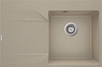 Zlewozmywak granitowy 1-komorowy z ociekaczem - lewy Deante