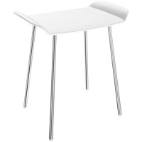 Taboret natryskowy Be-Line® Białe siedzisko Delabie 511418W