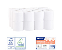 Papier toaletowy PREMIUM biały 12.5cm 50m 24 szt. Merida PPB502