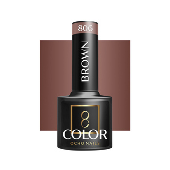 OCHO NAILS Lakier hybrydowy brown 806 -5 g