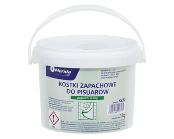 Merida KZ13 Kostki zapachowe do pisuarów, opakowanie 1kg (średnio 35 szt.), kolor ZIELONY