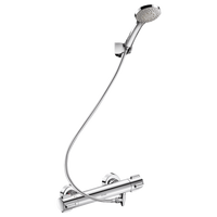 Samoopróżniający termo. komplet natryskowy SECURITHERM Securitouch Dwuuchwytowa bateria termostatyczna Securitouch Delabie H9739SHYG