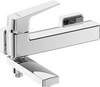 Bateria wannowa ścienna - ze składaną wylewką Deante