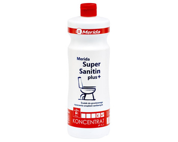 Merida NML104 SUPER SANITIN PLUS środek do gruntownego czyszczenia urządzeń sanitarnych, butelka 1 l