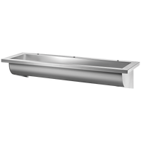 Wisząca umywalka zbiorowa CANAL Inox 304 satynowy - L. 1800 mm Delabie 121280