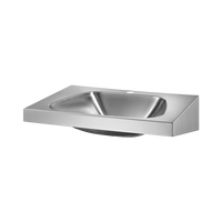 Umywalka wisząca TRAPEZ Inox 304 satynowy Delabie 121270