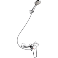 Komplet natryskowy samoopróżniający z baterią mechaniczną EP Zestaw natryskowy z jednouchwytową baterią ścienną Delabie 2739EPSHYG