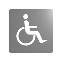 Piktogram Inox „Osoba niepełnosprawna" Delabie 510153S