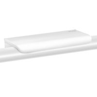 Biała półka na mydło/żel do montażu na poręczy Delabie 511922W