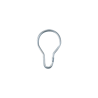 Żabki do zasłony prysznicowej. Mosiądz Delabie 390