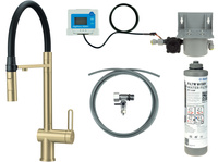 Bateria kuchenna z zestawem do filtracji wody z elastyczną wylewką