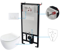 Zestaw WC podtynkowy 6 w 1 Deante