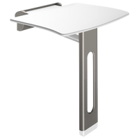 Składane siedzisko natryskowe Be-Line® z podporą Składane i odpinane siedzisko natryskowe Delabie 511930C