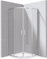 Kabina prysznicowa z brodzikiem półokrągła 90 cm