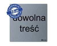 Piktogram spersonalizowany stal matowa 95x95x2mm Merida GSM011