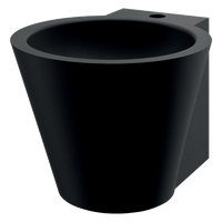 Umywalka ścienna MINI BAILA Inox 304 czarny matowy Delabie 121180BK