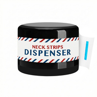 Pudełko na kołnierz papierowy fryzjerski - czarne