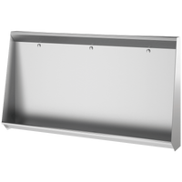 Pisuar rynnowy zbiorowy L Inox 304 satynowy - L. 1800 mm - Do zabudowy Delabie 130220