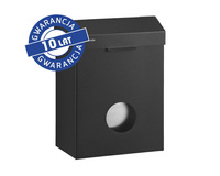Kosz do toalet STELLA BLACK LINE z pojemnikiem 4,4l Merida KSC304