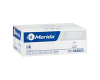 Ręczniki papierowe w roli jednowarstwowe 137m białe 11 rolek Merida RAB401