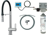 Bateria kuchenna z zestawem do filtracji wody z elastyczną wylewką