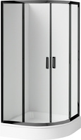 Kabina prysznicowa z brodzikiem półokrągła 90 cm