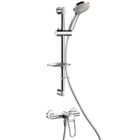 Komplet natryskowy z baterią Secouritouch o gładkim wnętrzu Komplet natryskowy z baterią o gładkim wnętrzu Delabie 2739SKIT