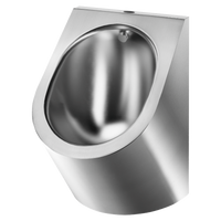 Pisuar wiszący DELTA Inox 304 satynowy -  Natynkowe zasilanie i odpływ wody Delabie 134710