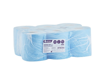 Merida RTN701 Ręczniki papierowe w roli TOP CENTER PULL MAXI, niebieskie, średnica 18,4 cm , długość 158 m, dwuwarstwowe, zgrzewka 6 rolek