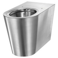 WC stojące S21 P Inox 304 satynowy Delabie 110300