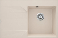 Zlewozmywak granitowy 1-komorowy z ociekaczem - lewy