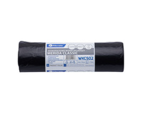 Worki na śmieci 240l 110x110cm czarne LDPE rolka 10 szt. Merida WKC502