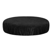 Pokrowiec frotte na taboret czarny