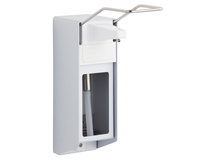 Automatyczny dozownik aluminiowy z przyciskiem łokciowym 500 ml, Merida D9E