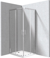 Kabina prysznicowa z brodzikiem prostokątna 80x90 cm