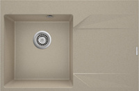 Zlewozmywak granitowy 1-komorowy z ociekaczem - prawy Deante