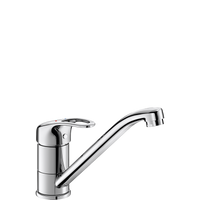 Bateria mechaniczna do zlewu Jednootworowa bateria mechaniczna z ruchomą wylewką H.145 L.215 Delabie 2210