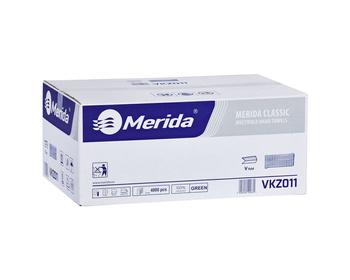 Merida VKZ011 Ręczniki papierowe CLASSIC, zielone, jednowarstwowe, 4000 szt.