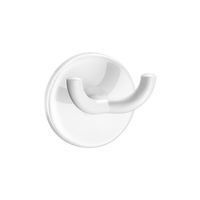 Podwójny hak na ręcznik Nylon HR błyszczący biały Delabie 510042N